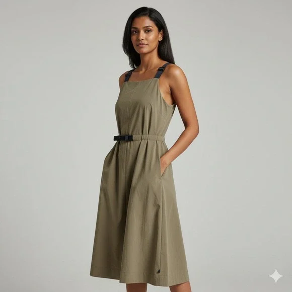 Mountain Hardwear | Dresses | Mountain Hardwear Dress Womens Khaki Hiking  Casual Outdoor Sleeveless | Poshmark